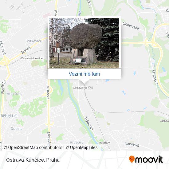 Ostrava-Kunčice mapa