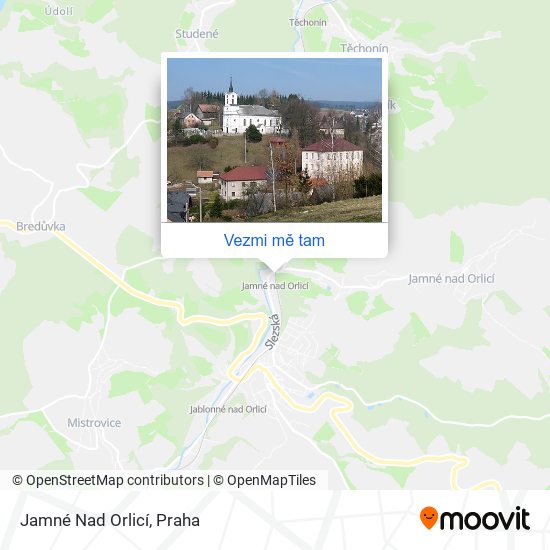 Jamné Nad Orlicí mapa