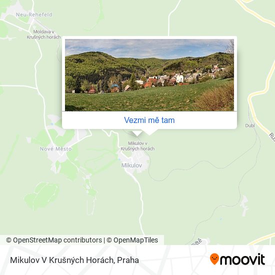Mikulov V Krušných Horách mapa