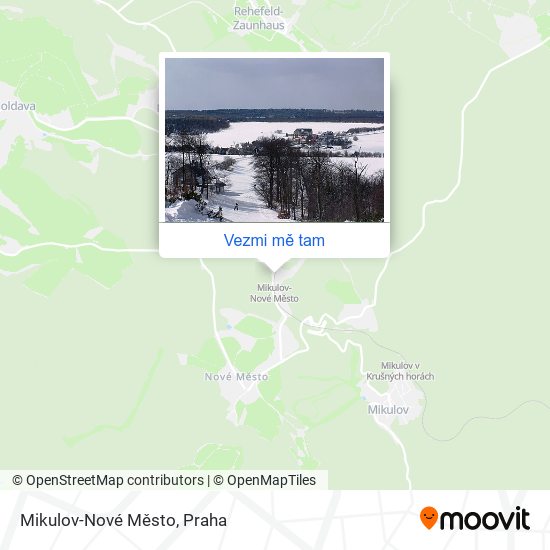 Mikulov-Nové Město mapa