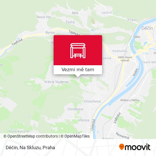 Děčín, Na Skluzu mapa