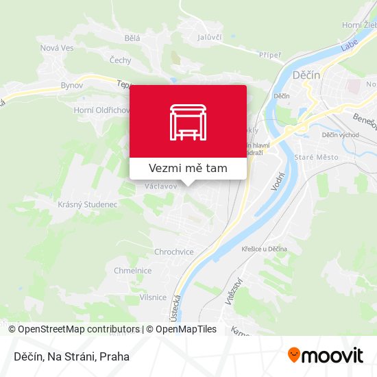 Děčín, Na Stráni mapa
