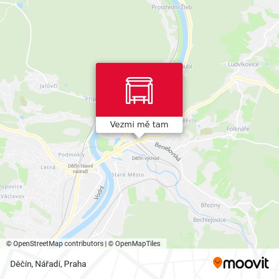 Děčín, Nářadí mapa