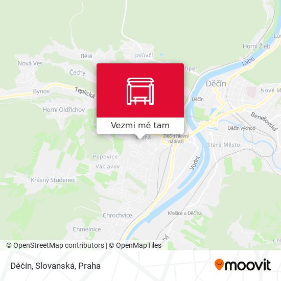 Děčín, Slovanská mapa