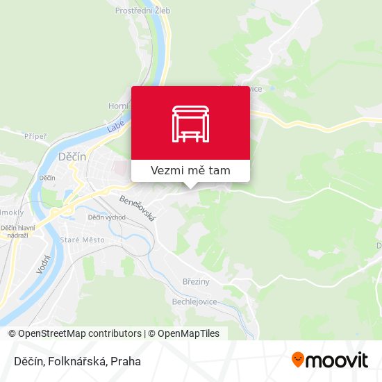 Děčín, Folknářská mapa
