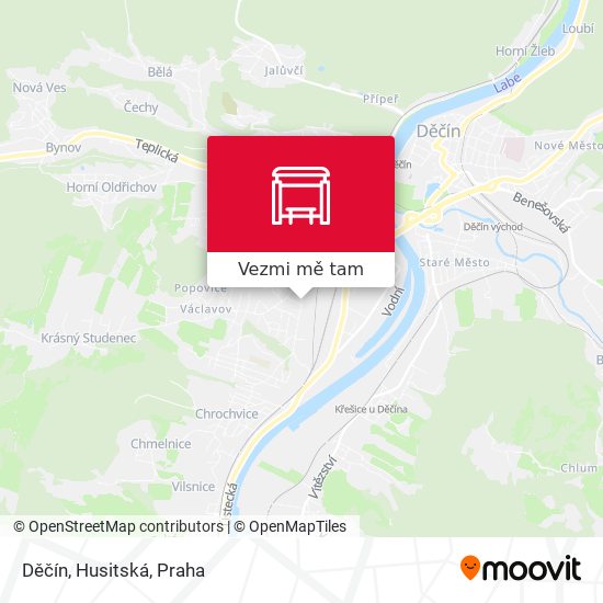 Děčín, Husitská mapa