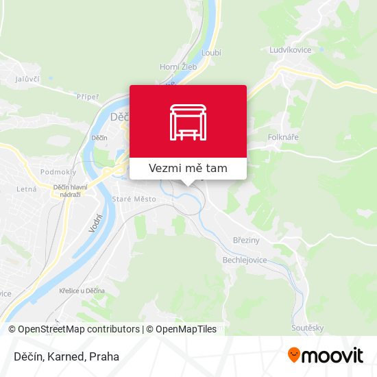 Děčín, Karned mapa