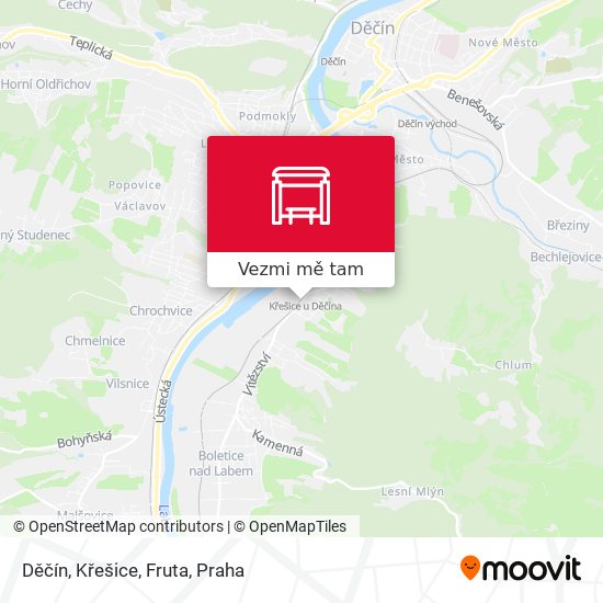 Děčín, Křešice, Fruta mapa