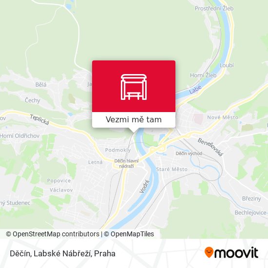 Děčín, Labské Nábřeží mapa