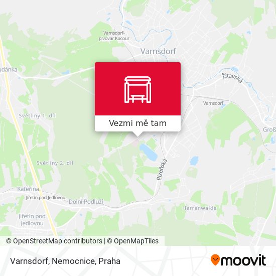 Varnsdorf, Nemocnice mapa