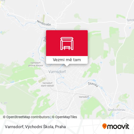 Varnsdorf, Východní Škola mapa