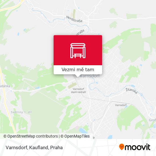 Varnsdorf, Kaufland mapa