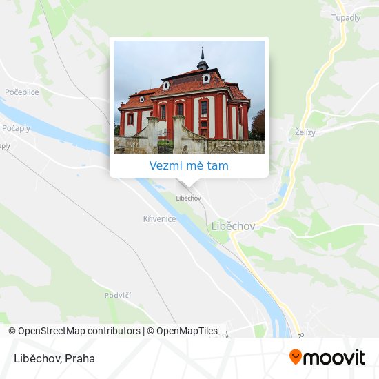 Liběchov mapa