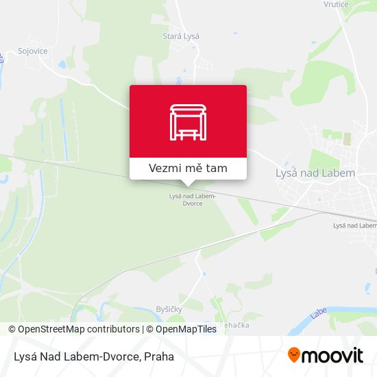 Lysá Nad Labem-Dvorce mapa