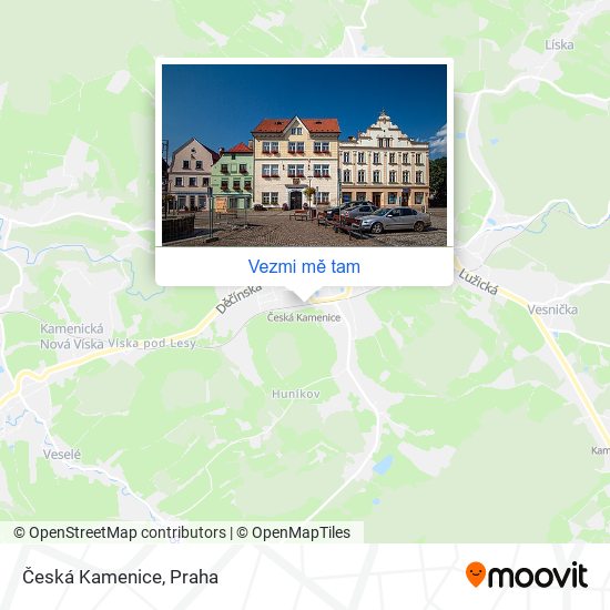 Česká Kamenice mapa