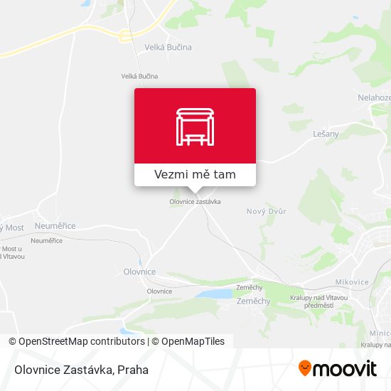 Olovnice Zastávka mapa
