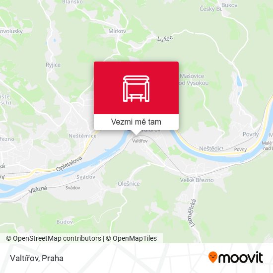 Valtířov mapa