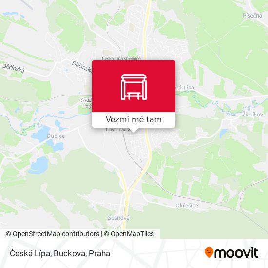 Česká Lípa, Buckova mapa