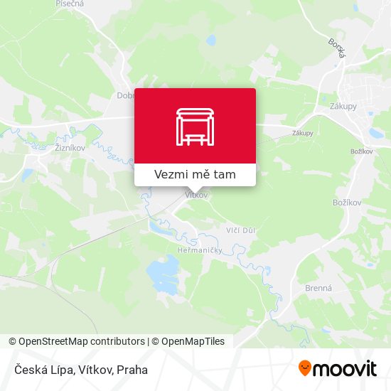Česká Lípa, Vítkov mapa