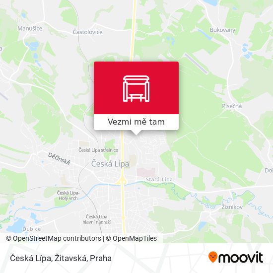 Česká Lípa, Žitavská mapa