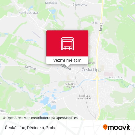 Česká Lípa, Děčínská mapa
