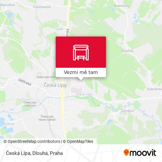 Česká Lípa, Dlouhá mapa