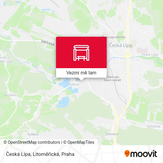 Česká Lípa, Litoměřická mapa