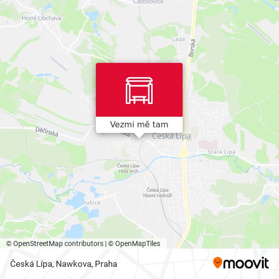 Česká Lípa, Nawkova mapa