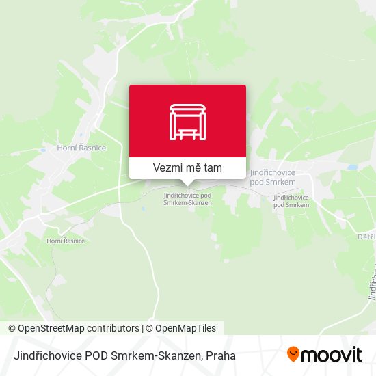 Jindřichovice POD Smrkem-Skanzen mapa