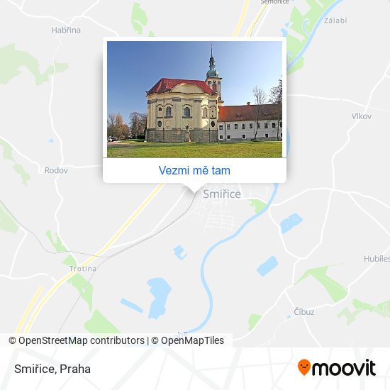 Smiřice mapa