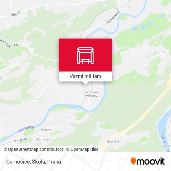 Černošice, Škola (B) mapa