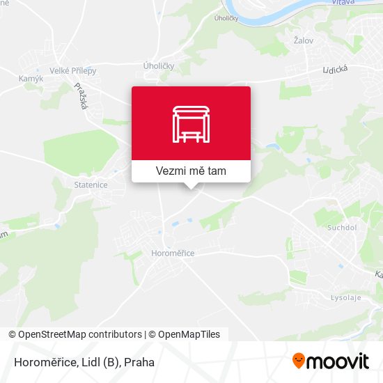 Horoměřice, Lidl (B) mapa