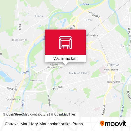 Ostrava, Mar. Hory, Mariánskohorská mapa
