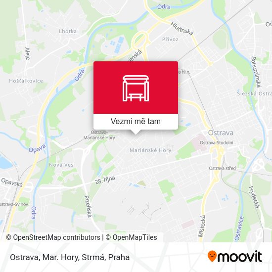 Ostrava, Mar. Hory, Strmá mapa