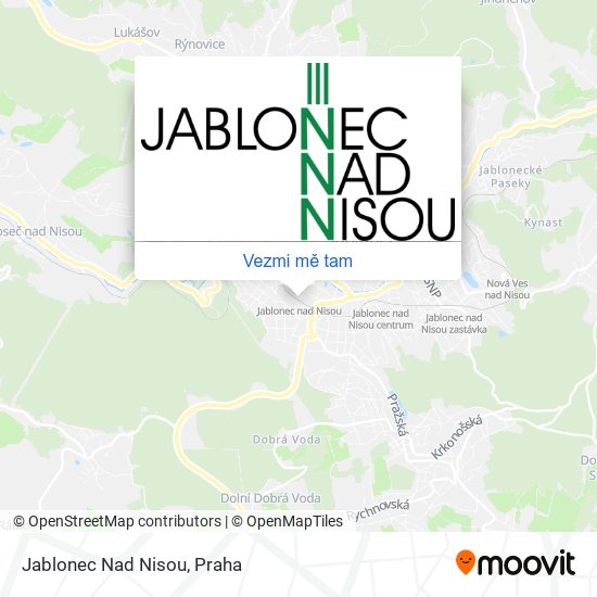 Jablonec Nad Nisou mapa