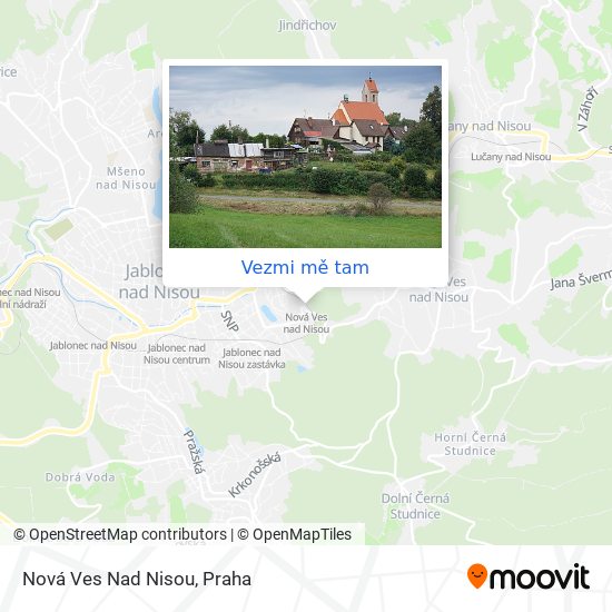 Nová Ves Nad Nisou mapa