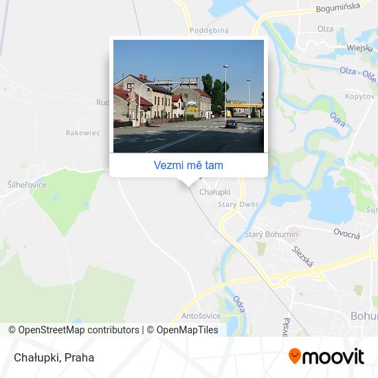 Chałupki mapa