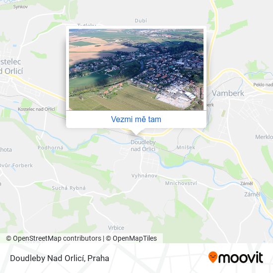 Doudleby Nad Orlicí mapa
