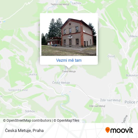 Česká Metuje mapa