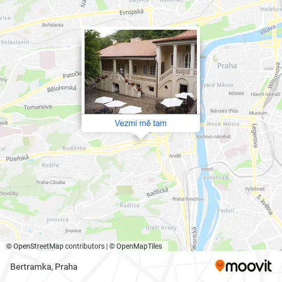 Bertramka mapa