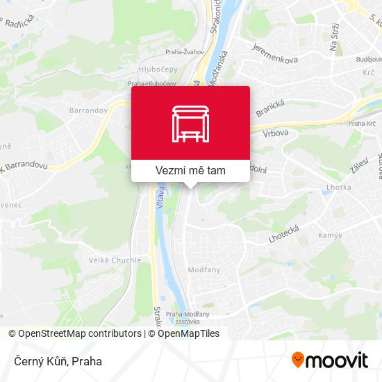 Černý Kůň mapa