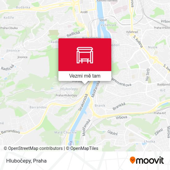 Hlubočepy mapa