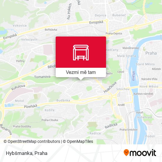 Hybšmanka mapa