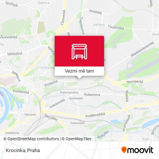 Krocínka mapa
