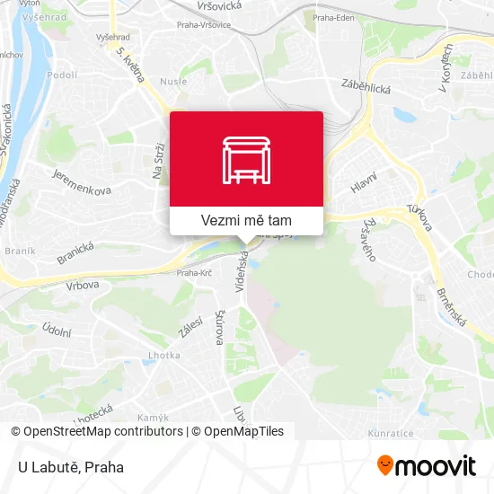 U Labutě mapa