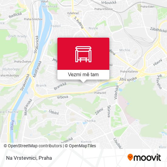 Na Vrstevnici mapa