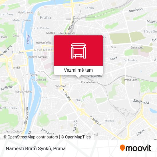 Náměstí Bratří Synků mapa
