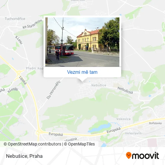 Nebušice mapa
