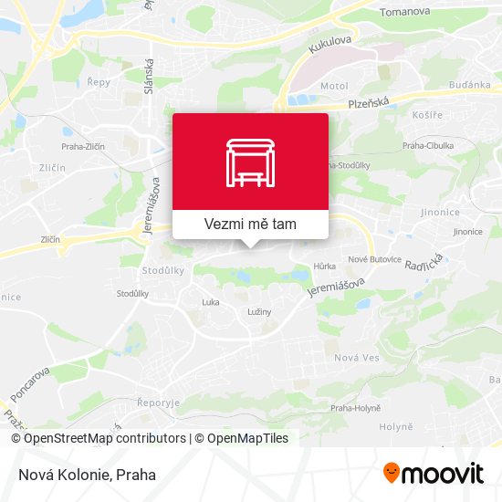 Nová Kolonie mapa