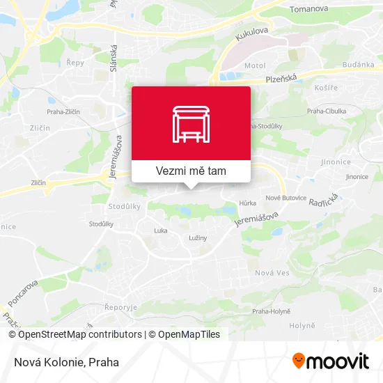 Nová Kolonie mapa